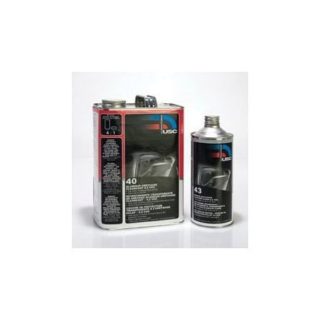 Us Chemical & Plastics clearcoat, Gallon 40.G01